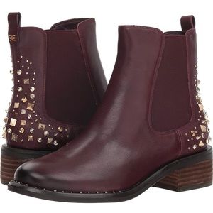 Sam Edelman Dover Leather Chelsea boots in deep Burgundy size 8